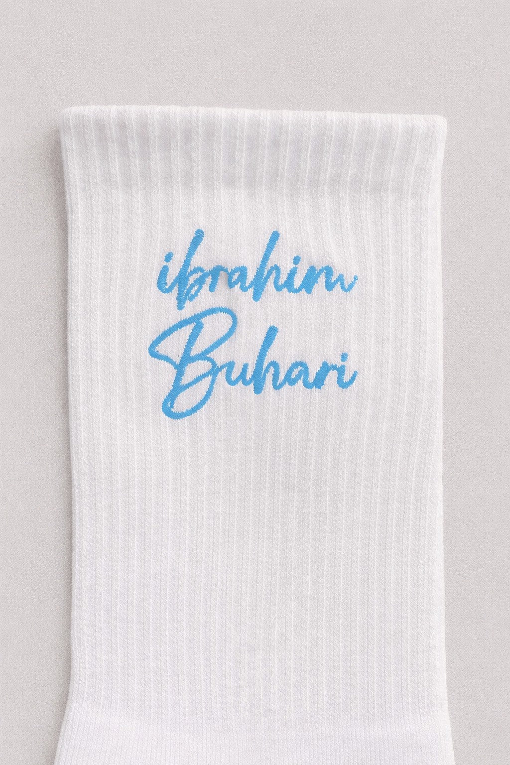 Everyday Sock in White and Blue